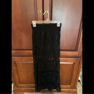 Fashion on Earth Black Lace Cover-Up Skirt